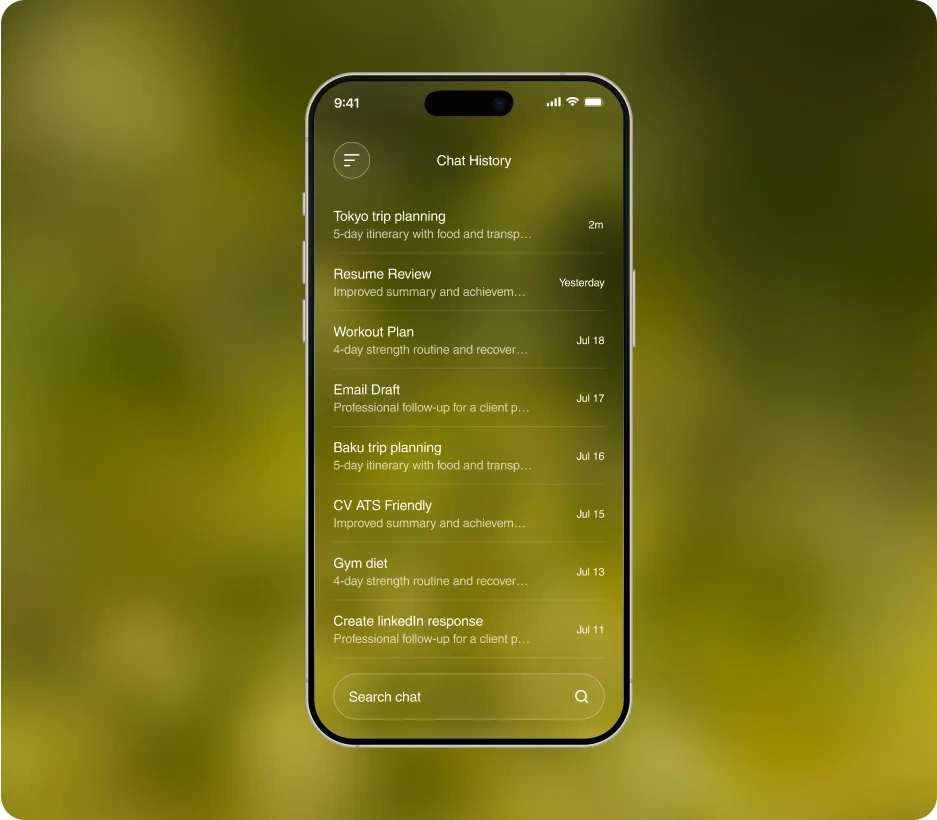 A second Botbuddy screen, its gradient tuned to a different mood.